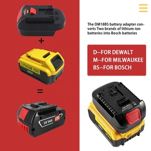 Adaptador de Batería para Herramientas <span class=keywords><strong>Bosch</strong></span> de 18 V, Adaptador DM18BS para Convertir Baterías de Iones de Litio de 18 V de <span class=keywords><strong>DeWalt</strong></span> y <span class=keywords><strong>Milwaukee</strong></span> a Herramientas Eléctricas <span class=keywords><strong>Bosch</strong></span> - Product Image 3