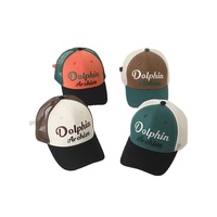 Casquettes de baseball en maille respirante réglables pour bébés et enfants, avec broderie personnalisée de lettres, style camionneur, protection solaire, dessin animé, vente en gros, OEM