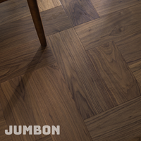 Parquet en noyer noir massif, finition UV, plancher en bois dur pour la rénovation d'appartements haut de gamme