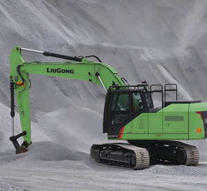 Excavatrice sur chenilles Liugong 922F-E verte, machine de terrassement haute performance - Product Image 1