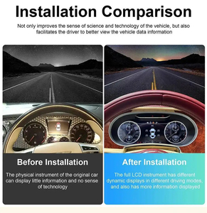 สำหรับ Bentley Flying Spur Continental GT 2005-2012 แผงหน้าปัดดิจิตอล LCD แผงหน้าปัดแบบ Virtual Cockpit รองรับ Carplay GPS มาตรวัดความเร็ว - Product Image 2