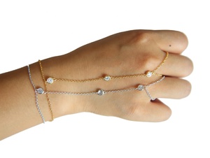 Pulsera de Cadena con Anillo y Circonita Cúbica 5A de 4mm, Estilo Moderno 2026, Joyería para Mujer - Product Image 4