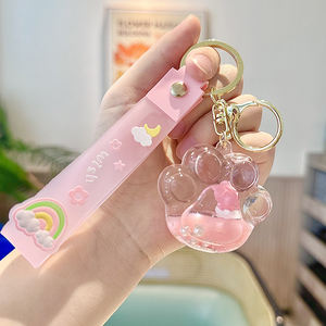 Llavero de coche colgante de llavero de aceite encantador de arena movediza líquida-<span class=keywords><strong>Comprar</strong></span> llavero de aceite flotante - Product Image 6