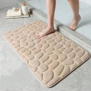 Tapis de bain antidérapant en polyester <span class=keywords><strong>FIGOO</strong></span>, doux et confortable, absorbe bien l'eau, idéal pour la cuisine, la douche, les toilettes, design moderne - Product Image 1