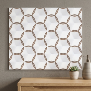 Carreaux de sol en céramique 3D effet galet finement sculptés 400x400mm, en porcelaine mate antidérapante pour la conception intérieure de salles de bain - Product Image 5