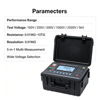 Testeur d'isolation automatique DAR PI 50TΩ à haute immunité au bruit pour diagnostics de courant de court-circuit et de tension, avec plage de tension de test étendue