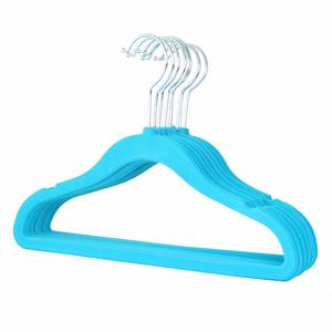 Hot Sale Custom ized rutsch feste Samt Kleiderbügel Hose Krawatte Mantel Anzug Kleidung Samt Kleiderbügel rutsch feste Kunststoff Kleiderbügel für Kleidungs stück - Product Image 2