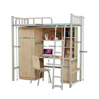 Lit simple en fer au design moderne pour dortoir, idéal pour étudiants et appartements