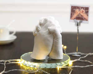 Poudre d'alginate <span class=keywords><strong>pour</strong></span> moulage de bébé, moulage 3D en plâtre, empreintes de mains et de pieds, kit de moulage de pénis - Product Image 4