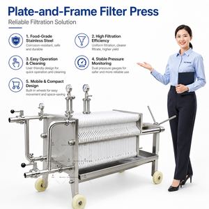 Prensa Filtrante Hidráulica Ace de Alta Filtración con Placas y Marcos para Filtración de Gelatina - Product Image 3