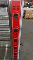 Machine à rôtir les poulets au gaz/GPL, 6 broches, rotation automatique, ventilateur, contrôle de la température, acier inoxydable de qualité 304, 10 kW