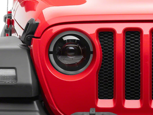 Phares LED MP Concepts <span class=keywords><strong>Apollo</strong></span>, boîtier noir, lentille transparente pour Jeep Wrangler JL 2018 à 2024 - Product Image 5