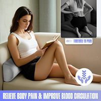 Coussin Ergonomique en Mousse à Mémoire de Forme pour les Jambes – Confortable, Respirant, en Forme de Cale – Soulage la Sciatique et les Douleurs Dorsales – Idéal pour la Récupération à Domicile