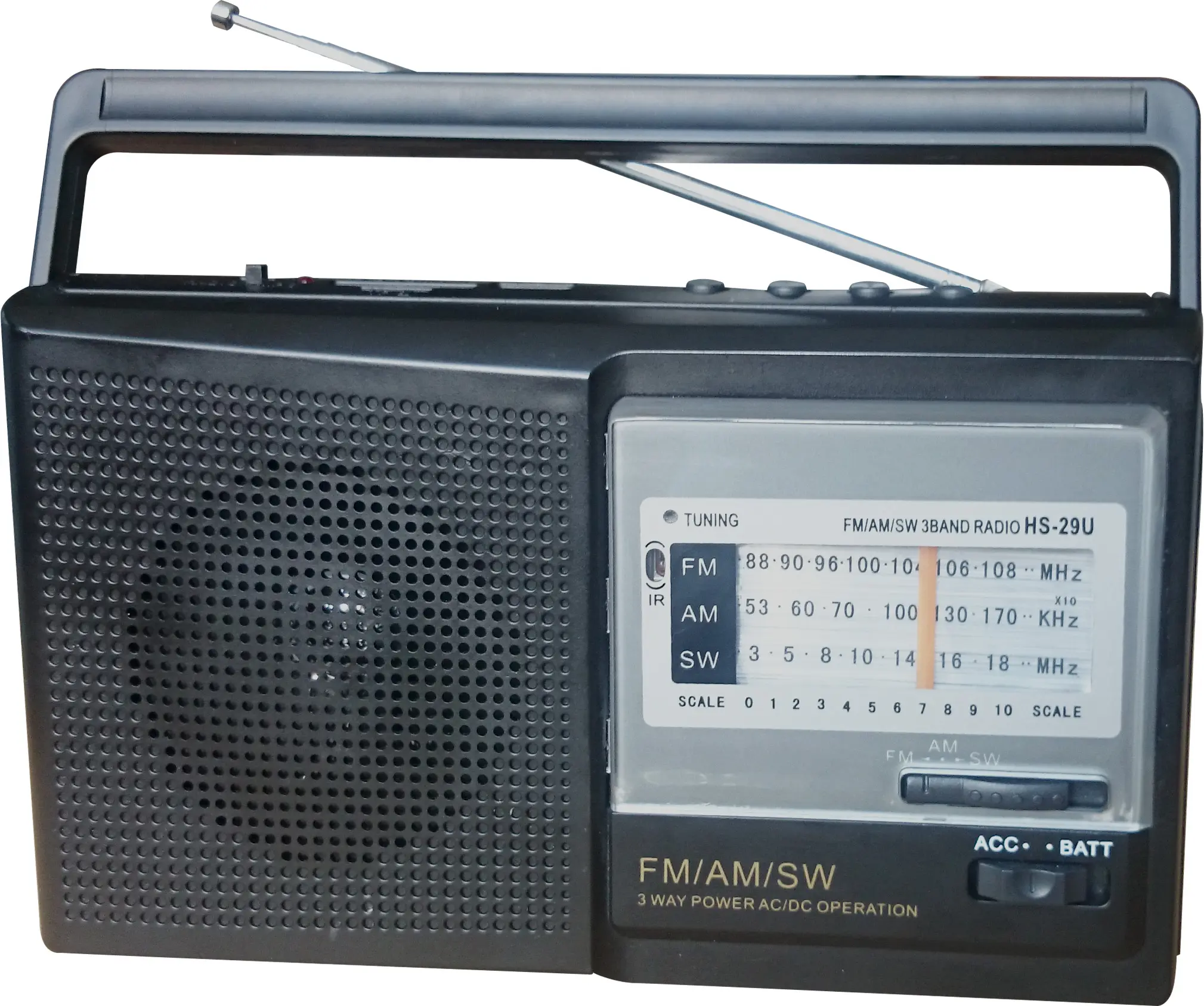 جهاز راديو fm am sw مزود بوظيفة التحكم عن بعد ومتوفر مرتفع المبيعات