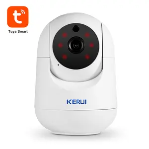 KERUI 3MP กล้องในร่ม Wifi การรักษาความปลอดภัยภายในบ้าน Tuya กล้องเครือข่ายอัจฉริยะ กล้องในร่มไร้สาย การติดตามการเคลื่อนไหว