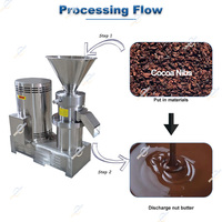 Broyeur Colloïdal Commercial pour la Production de Masse, Liqueur et Beurre de Cacao à Partir de Fèves et Grué de Cacao