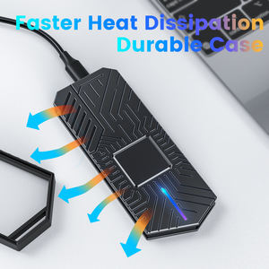 صندوق محرك أقراص صلبة مزدوج Protoco <span class=keywords><strong>2</strong></span> Nvme وssd حاوية Usb srgb M.<span class=keywords><strong>2</strong></span> Usb-C علبة خارجية - Product Image 6