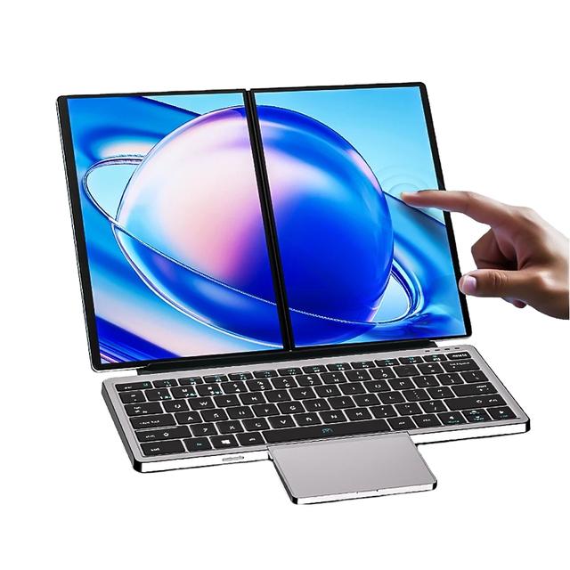 Dual 11 Inch IPS Touch Screen Laptop I3 12th Processor 32GB DDR4 Max 2TB SSD Win11 Mini Office Computer Tablet PC Intel Metal