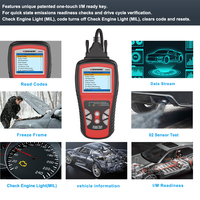Herramienta de Diagnóstico para Vehículos KW830 de 12v, Lector de Códigos de Error con Conectores Automotrices de 16 Pines, Escáner Automotriz