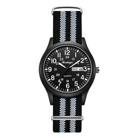 Montre de travail et de sport d'extérieur pour homme BOSHIYA, à quartz, trois aiguilles, bracelet en nylon extensible léger