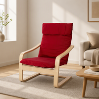 Produits les plus vendus sur Alibaba, fauteuil en bois courbé à une seule place, nouveau design, chaise de détente pour la maison, la chambre, le bureau, le salon