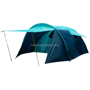 Tente de montagne coupe-vent à double couche pour 4 personnes, imperméable, avec poteaux en fibre de verre, abri ultraléger pour la randonnée et le camping - Product Image 3