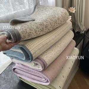 XIAOYUN Pure Cotton Milk Fleece Bedspread Quilted Double Sided Home Use Washable - Product Image 4