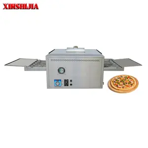 Commercial electric gas 12 18 32 inch countertop conveyor belt roti pita bread pizza baking machine