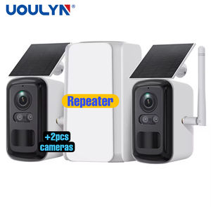 Kit Sistem Kamera Keamanan Mini Nirkabel Pintar Bertenaga Baterai Surya dengan Wifi Repeater dan Ubox 3MP Tahan Air untuk Luar Ruangan - Product Image 1