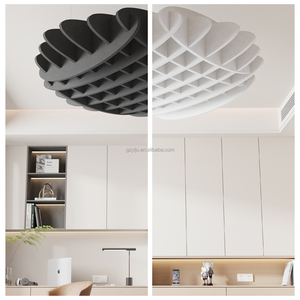 Pannello del soffitto a sospensione acustica leggero e facile da installare <span class=keywords><strong>per</strong></span> animali domestici riduzione del rumore 100% soffitto acustico in poliestere - Product Image 5