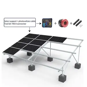 Kit hybride complet de système d'énergie solaire portable 220v 5kw pv avec stockage