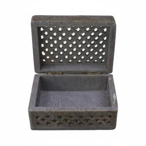 Caja de Joyería de Piedra de Jabón Hecha a Mano con Intrincados Tallados a Mano |   Caja Decorativa para Almacenamiento y Regalos, Calidad de Exportación - Product Image 1