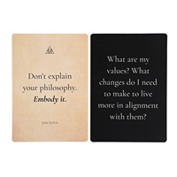 Cartes d'affirmation personnalisées pour la pleine conscience et la santé mentale, cartes d'affirmation inspirantes avec support en bois