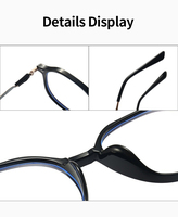 Lunettes photochromiques multicolores anti-lumière bleue, protection UV400, monture PC, lunettes de protection contre la lumière bleue pour ordinateur