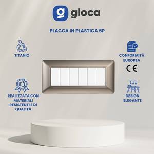 แผ่นปิดประตูโกลก้าพลาสติกติดผนัง ดีไซน์มินิมอล ชุด 6 ชิ้น - Product Image 3