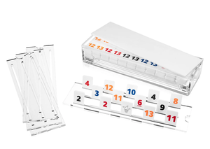 106 Juego Azulejos Dos Jokers Lucite Rummikub Rummy Juego Lucite Rumi Rummy Juego de azulejos - Product Image 2