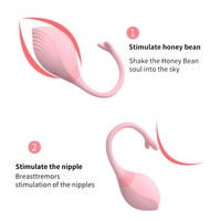 APP Bluetooth Kabelloser Tragbarer Vibrator mit Fernbedienung Silikon+ABS Material IPX5 Wasserdicht für Paare und Frauen