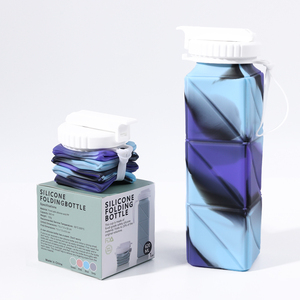 Nuevo producto Idea 2024, logotipo personalizado, botella de agua plegable portátil, botella de agua de silicona ecológica para niños, sin Bpa para la escuela - Product Image 5