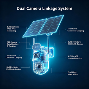 Telecamera PTZ Smart Wireless da <span class=keywords><strong>Esterno</strong></span> 6MP con Zoom 50X, SIM 4G, Alimentazione Solare, Sensore CMOS, Doppia Visione e Tracciamento Automatico - Product Image 6
