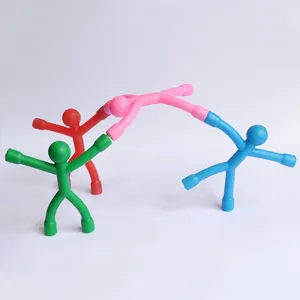 Pretty Soft Rubber Stress Reliever Toy For Children Mini Men Toys