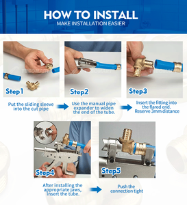 Fabricant OEM, plomberie BSPT, coude femelle mural plaqué, 12x1/2\" à 32x1\", (court, deux <span class=keywords><strong>pieds</strong></span>), pour tuyau PEX (style espagnol) - Product Image 4