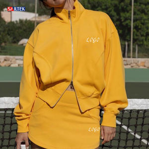 Conjunto <span class=keywords><strong>de</strong></span> Ropa Deportiva <span class=keywords><strong>de</strong></span> Lujo para <span class=keywords><strong>Mujer</strong></span> 2026 <span class=keywords><strong>de</strong></span> Alta Calidad Personalizado <span class=keywords><strong>con</strong></span> <span class=keywords><strong>Falda</strong></span> Tejida y <span class=keywords><strong>Chaqueta</strong></span> Deportiva <span class=keywords><strong>con</strong></span> Cierre - Product Image 5