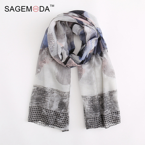 Bufanda de poliéster de alta calidad para mujer, chal largo con estampado a <span class=keywords><strong>la</strong></span> moda, bufanda grande para mujer, Hijab - Product Image 1