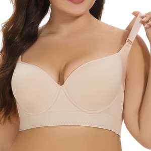 Vente chaude sans couture Body Fit femmes <span class=keywords><strong>soutien</strong></span>-<span class=keywords><strong>gorge</strong></span> <span class=keywords><strong>Invisible</strong></span> Push Deep Cup Incorporated Shapewear Nylon vente chaude dos gros <span class=keywords><strong>soutien</strong></span>-<span class=keywords><strong>gorge</strong></span> - Product Image 4