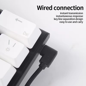 ANcreu Có Dây 63 Key RGB Đèn Nền Hot Trao Đổi PC Teclado Thợ Máy Gamer Phụ Kiện Máy Tính 60 Mini Chơi Game Bàn Phím Cơ Khí - Product Image 3