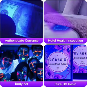 IP65 impermeable 51 LED UV linterna con luz negra 395nm cuerpo de aleación de aluminio mascota orina y detector de manchas para uso de emergencia - Product Image 6