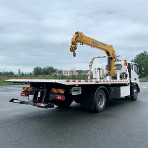 Grúa de Plataforma Plana Foton Ollin 4x2 con Grúa de Brazo de 5 Toneladas y 3 Toneladas, Camión de Remolque con Plataforma Deslizante y Motor Cummins para Rescate - Product Image 6