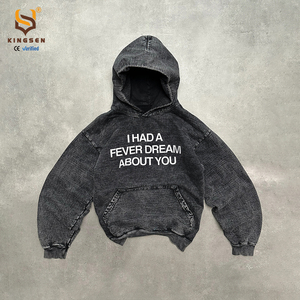 ผู้ผลิตเสื้อฮู้ดดี้ผู้ชายแบบกำหนดเอง เนื้อผ้าหนา 100% คอตตอน 500 กรัมต่อตารางเมตร ทรงโอเวอร์ไซส์ ผ้าเฟรนช์เทอร์รี่ สำหรับผู้ชาย - Product Image 3