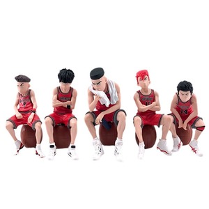 Figurines de collection de la série <span class=keywords><strong>Dunk</strong></span> Master Bucket, en PVC rouge classique, faites à la main, de style dessin animé, personnages des cinq tigres de Xiangbei - Product Image 5