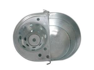15 Litres Large <strong>Galvanised</strong> Metal Steel Mop <strong>Bucket</strong> with Handle for Home Office General Cleaning - Product Image 4